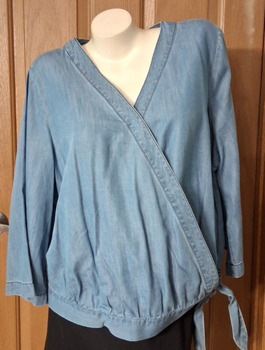 Cest 1946 blue chambray - chambray, blouse